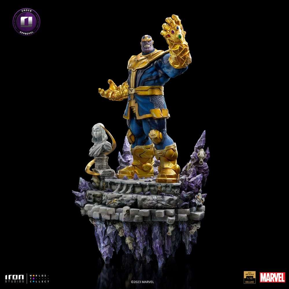 Iron Studios Marvel Deluxe BDS Art Scale Statue 1/10 Thanos Infinity Gaunlet Diorama 42 cm by LAB7 Malta