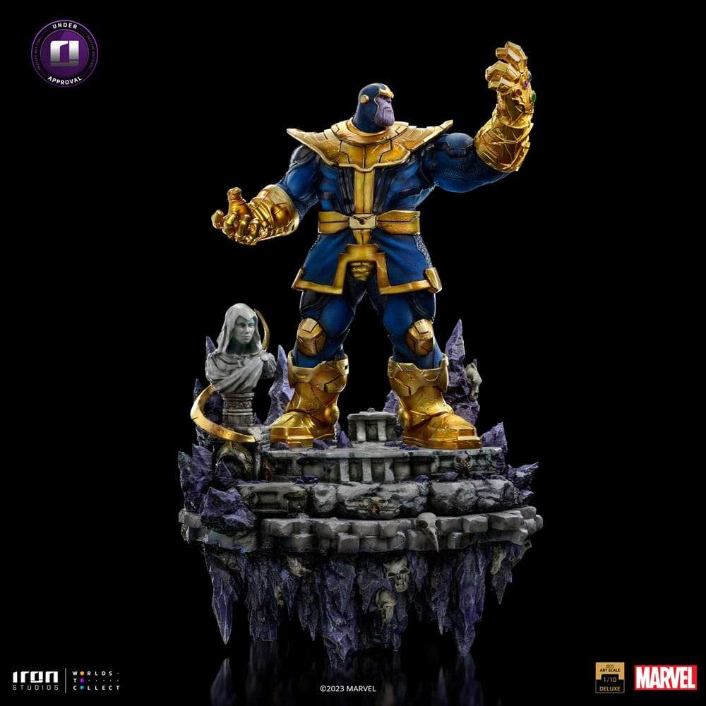 Iron Studios Marvel Deluxe BDS Art Scale Statue 1/10 Thanos Infinity Gaunlet Diorama 42 cm by LAB7 Malta