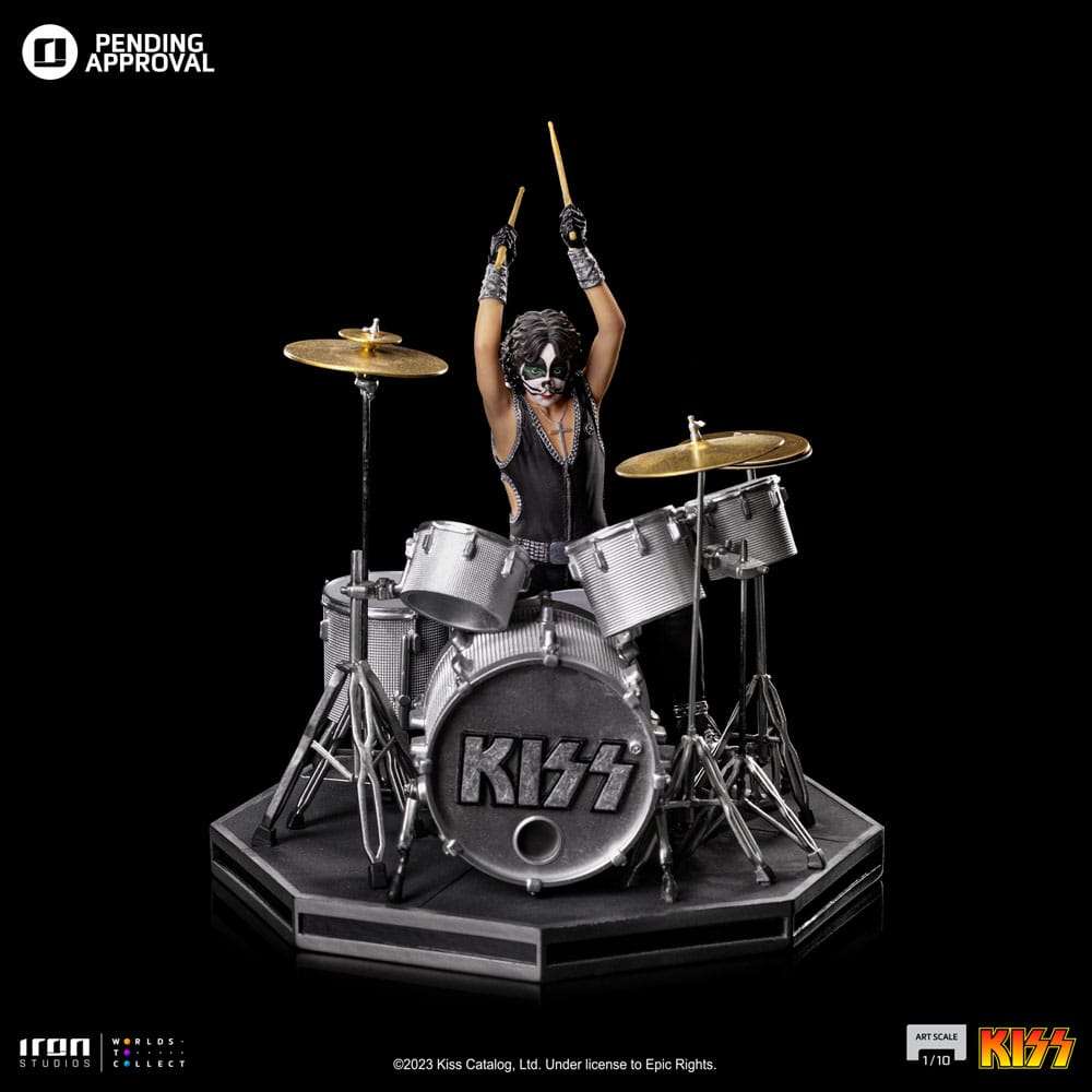 Iron Studios Kiss Art Scale Statue 1/10 Peter Criss Limited Edition 22 cm by LAB7 Malta