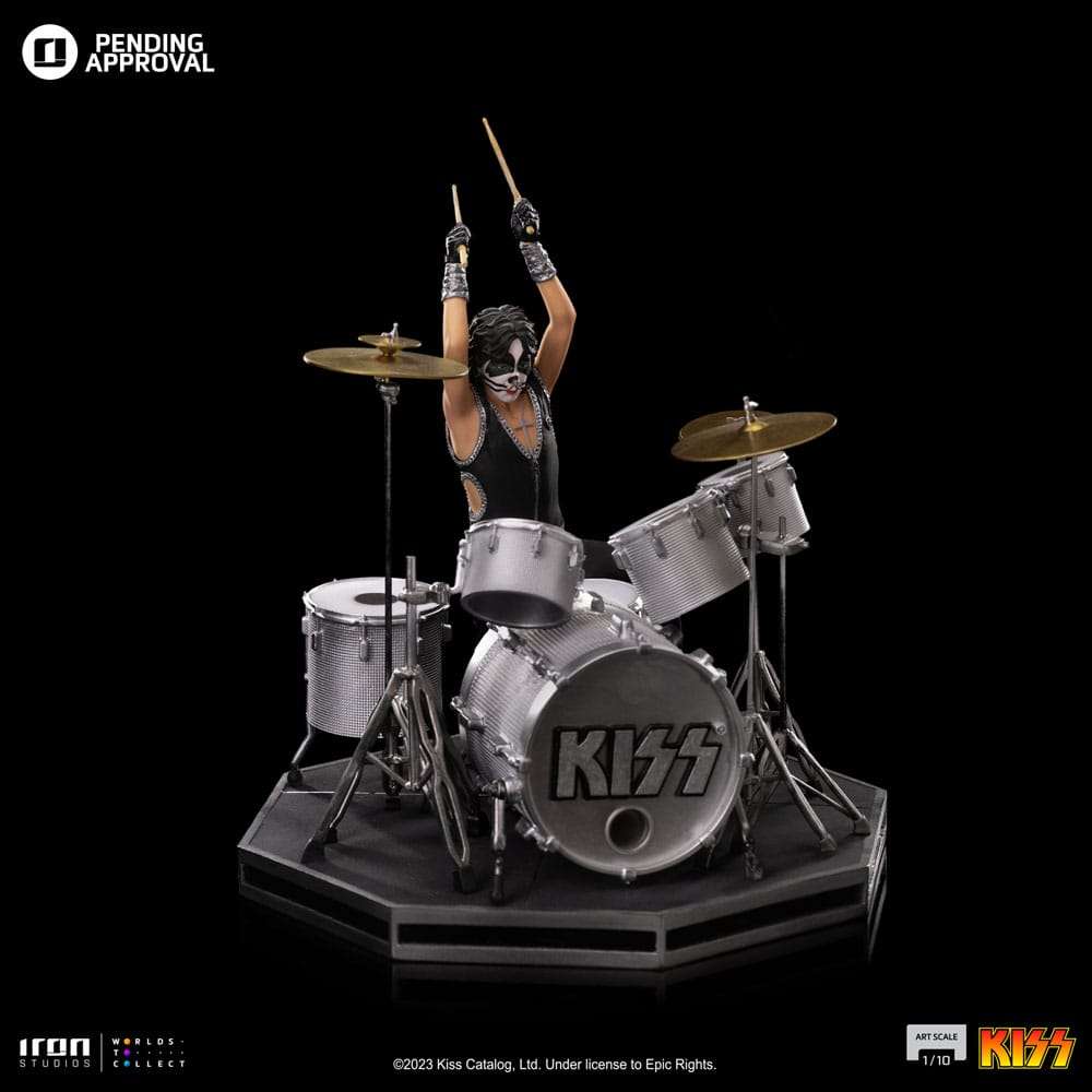 Iron Studios Kiss Art Scale Statue 1/10 Peter Criss Limited Edition 22 cm by LAB7 Malta