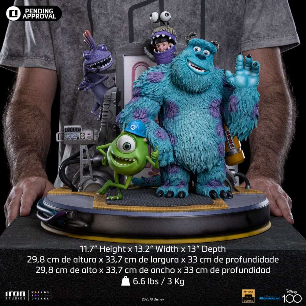 Iron Studios Monsters, Inc. Deluxe Art Scale Statue 1/10 James P. Sullivan, Mike Wazowski 30 cm by LAB7 Malta