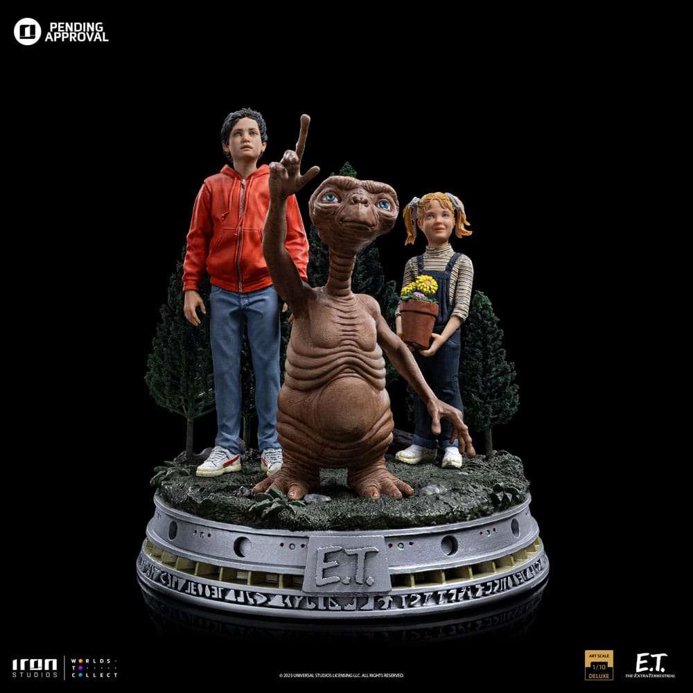 Iron Studios E.T. The Extra-Terrestrial Deluxe Art Scale Statue 1/10 E.T., Elliot and Gertie 19 cm by LAB7 Malta