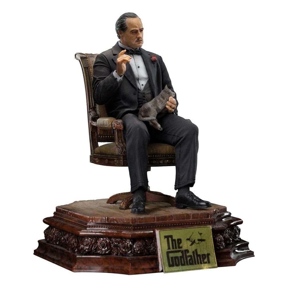 Iron Studios The Godfather Scale Statue 1/10 Don Vito Corelione 19 cm by LAB7 Malta