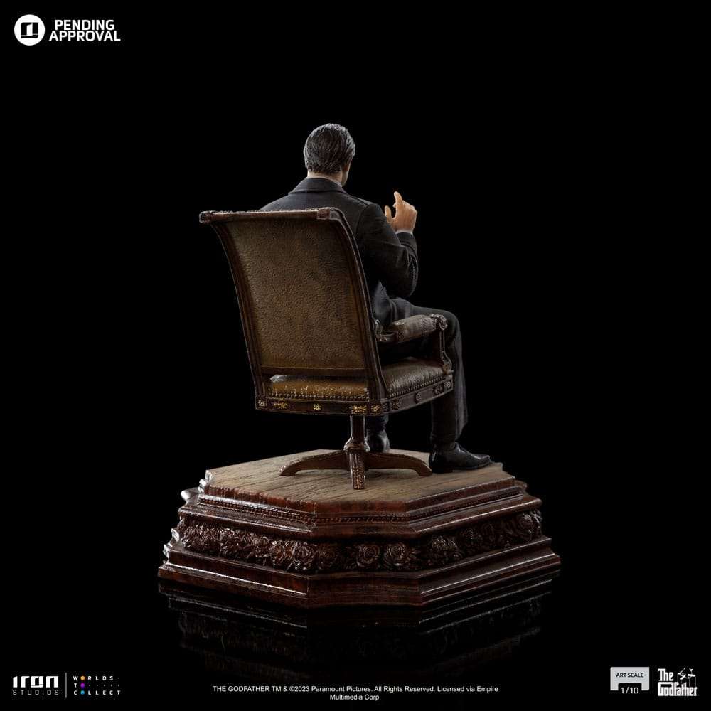 Iron Studios The Godfather Scale Statue 1/10 Don Vito Corelione 19 cm by LAB7 Malta