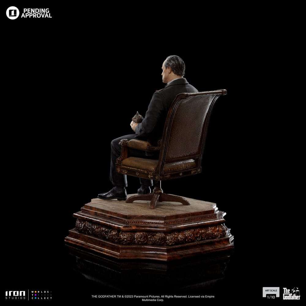 Iron Studios The Godfather Scale Statue 1/10 Don Vito Corelione 19 cm by LAB7 Malta