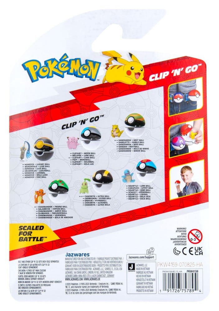 Jazwares Pokémon Clip 'n' Go Poké Balls Series 22 Minifigure Assortment