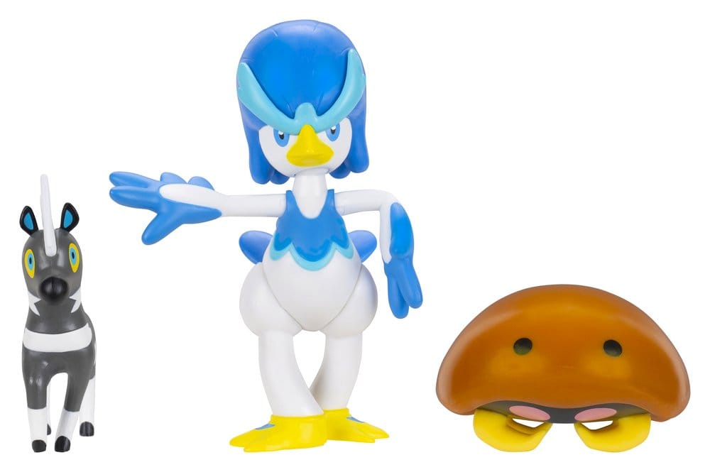 Jazwares Pokémon Battle Figure 3-Pack Blitzle, Kabuto & Quaxwell