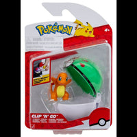 Jazwares Pokémon Clip 'n' Go Charmander & Friend Ball Action Figure Set