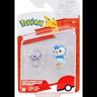 Jazwares Pokémon Battle Figure 2-Pack Espurr & Piplup