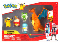 Jazwares Pokémon Battle Figure Multi-Pack 5 Figures & Flame Effect
