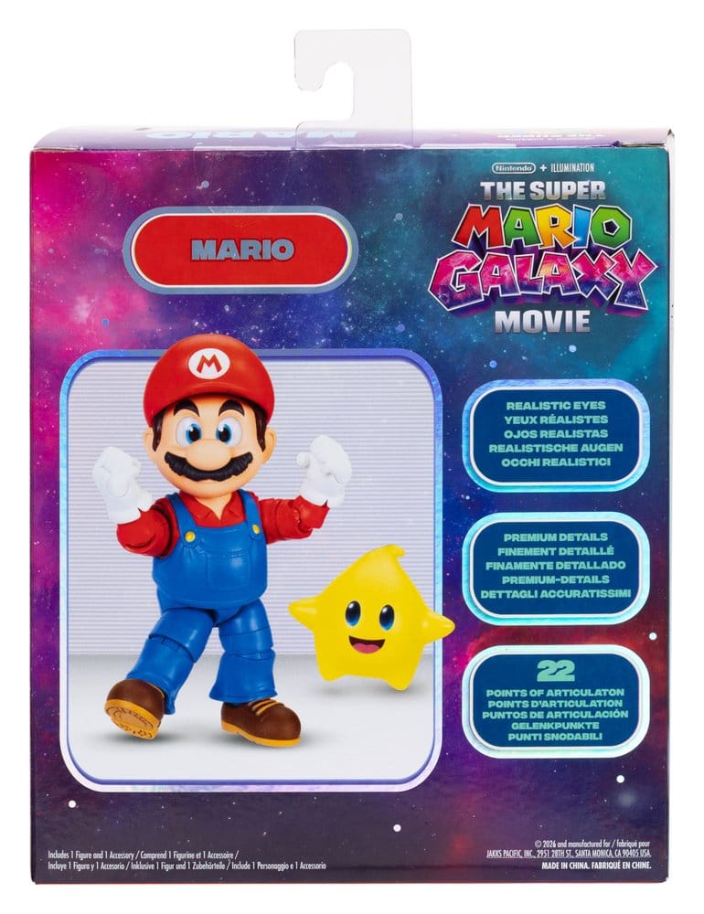 Jakks Pacific The Super Mario Galaxy Movie Mario 13cm Action Figure