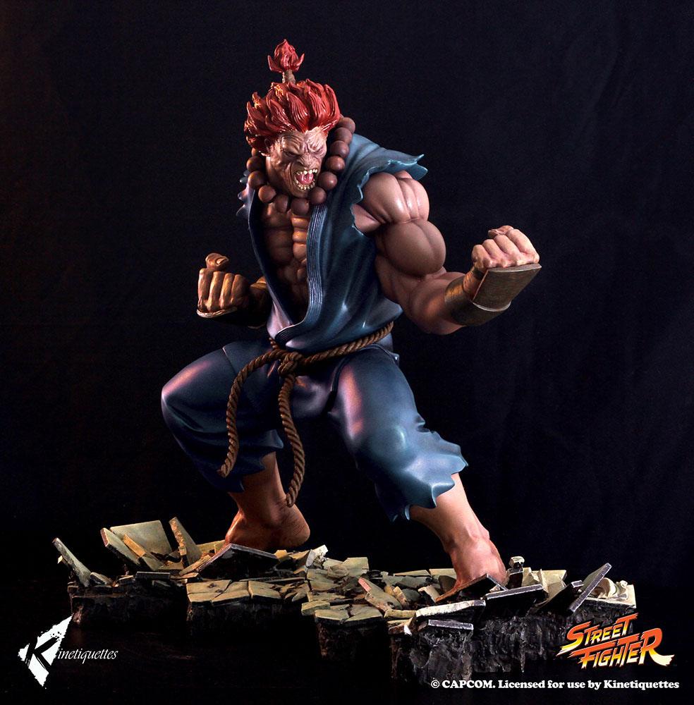 Kinetiquettes Street Fighter Diorama Akuma EX Alpha 45 cm by LAB7 Malta