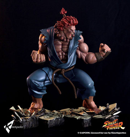 Kinetiquettes Street Fighter Diorama Akuma EX Alpha 45 cm by LAB7 Malta