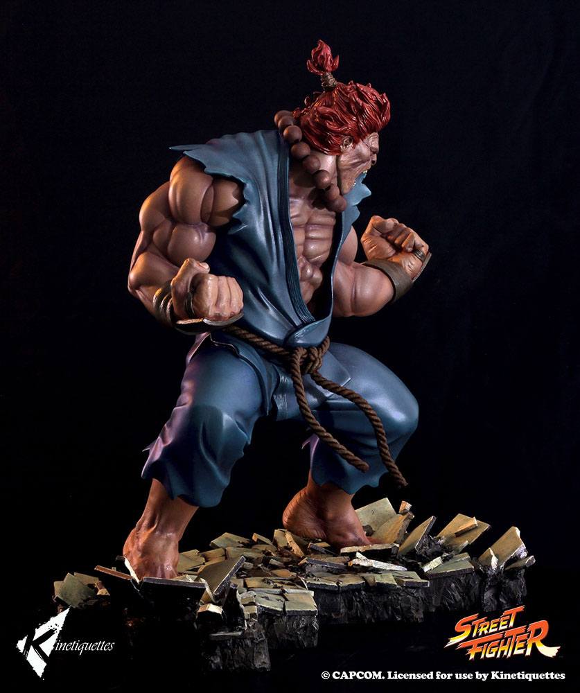 Kinetiquettes Street Fighter Diorama Akuma EX Alpha 45 cm by LAB7 Malta