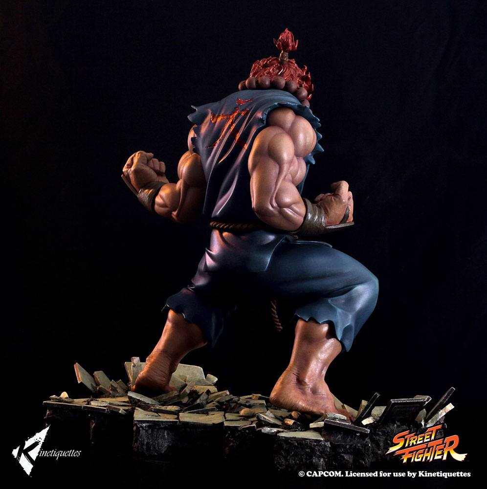 Kinetiquettes Street Fighter Diorama Akuma EX Alpha 45 cm by LAB7 Malta