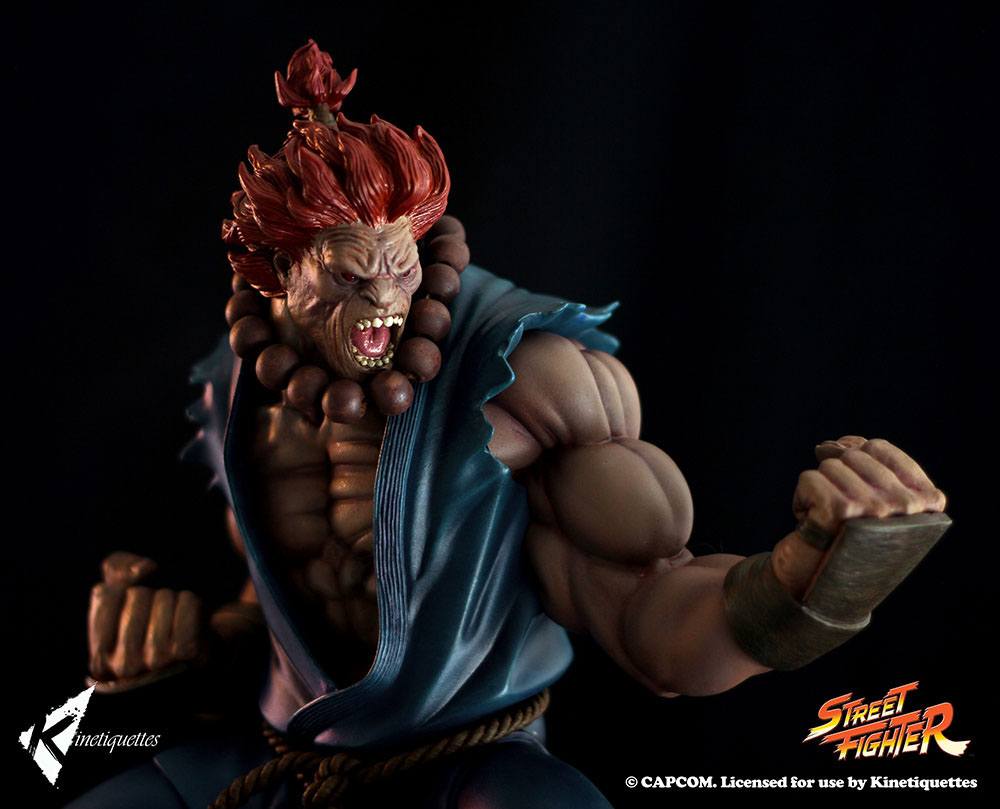 Kinetiquettes Street Fighter Diorama Akuma Raging Demon 45 cm by LAB7 Malta