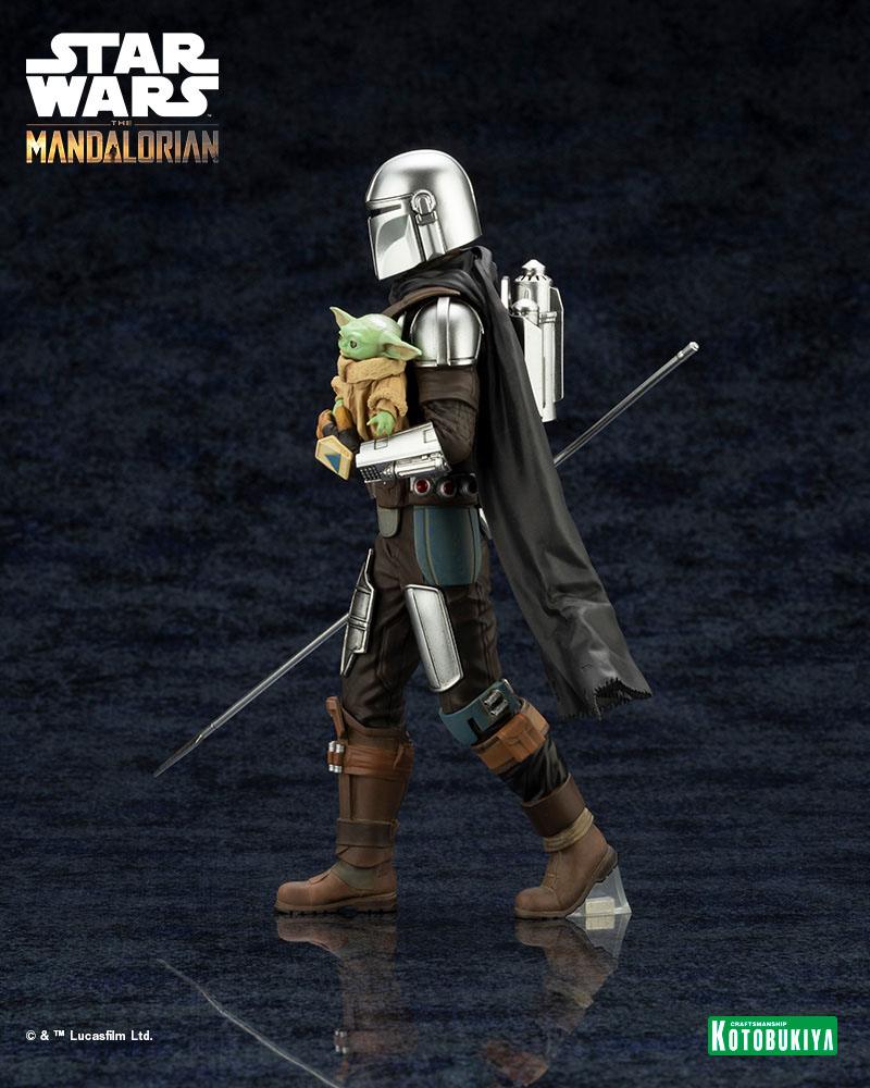 Kotobukiya Star Wars The Mandalorian ARTFX Statue 1/10 Mandalorian & Grogu with Beskar Staff 18 cm - Damaged packaging by LAB7 Malta