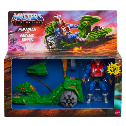 Mattel Masters of the Universe Origins Action Figure with Vehicle Mekaneck & Ground Ripper 14 cm by LAB7 Malta