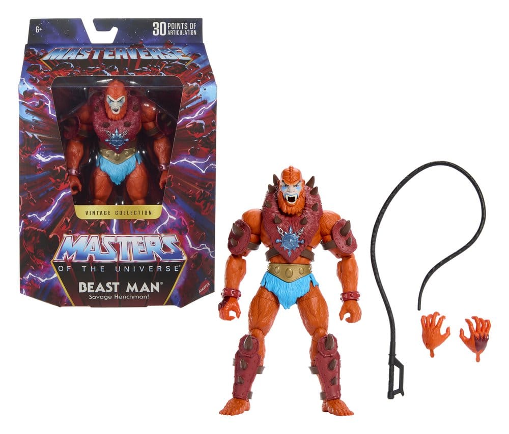 Mattel Masters of the Universe Masterverse Vintage Collection Beast Man Action Figure 18cm