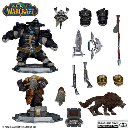 World of Warcraft 1/12 PVC Statue 2-Pack: Dwarf Hunter & Pandaren Monk