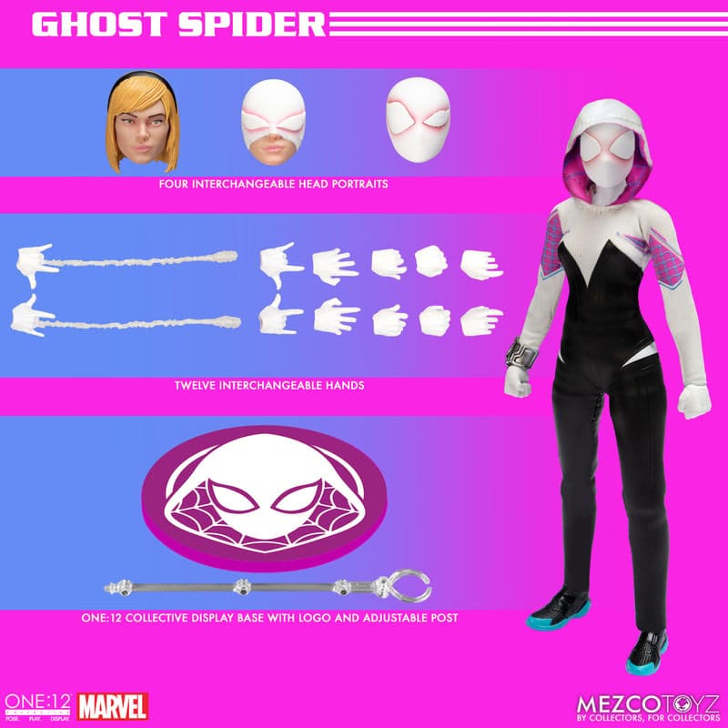 Mezco One:12 Collective Ghost-Spider Action Figure 16cm – Marvel Earth-65