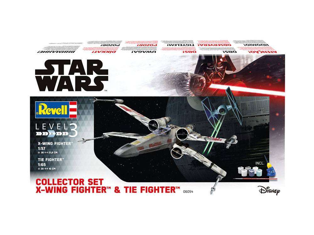 Star Wars Model Kit Gift Set 1/57 X-Wing Fighter & 1/65 TIE Fighter by LAB7 Malta