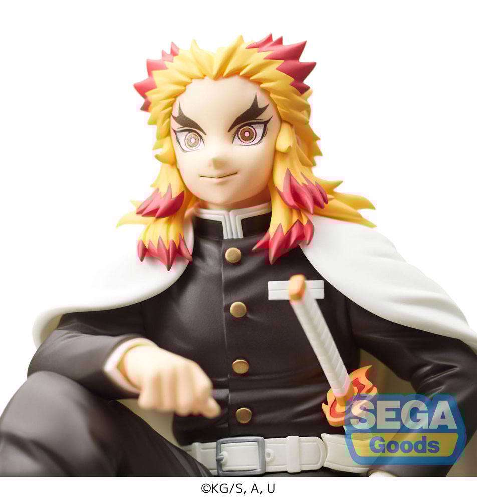 Sega Demon Slayer: Kimetsu no Yaiba PM Perching PVC Statue Kyojuro Rengoku (Hashira Meeting) 12 cm by LAB7 Malta