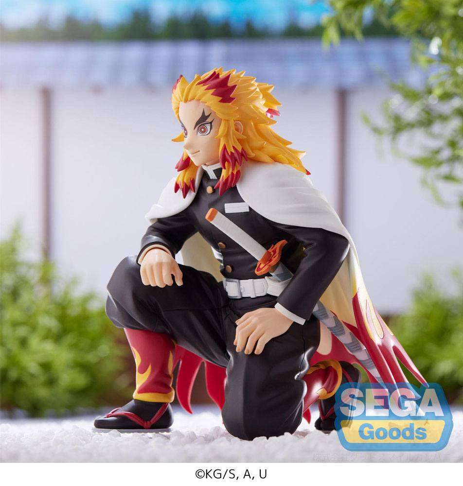 Sega Demon Slayer: Kimetsu no Yaiba PM Perching PVC Statue Kyojuro Rengoku (Hashira Meeting) 12 cm by LAB7 Malta