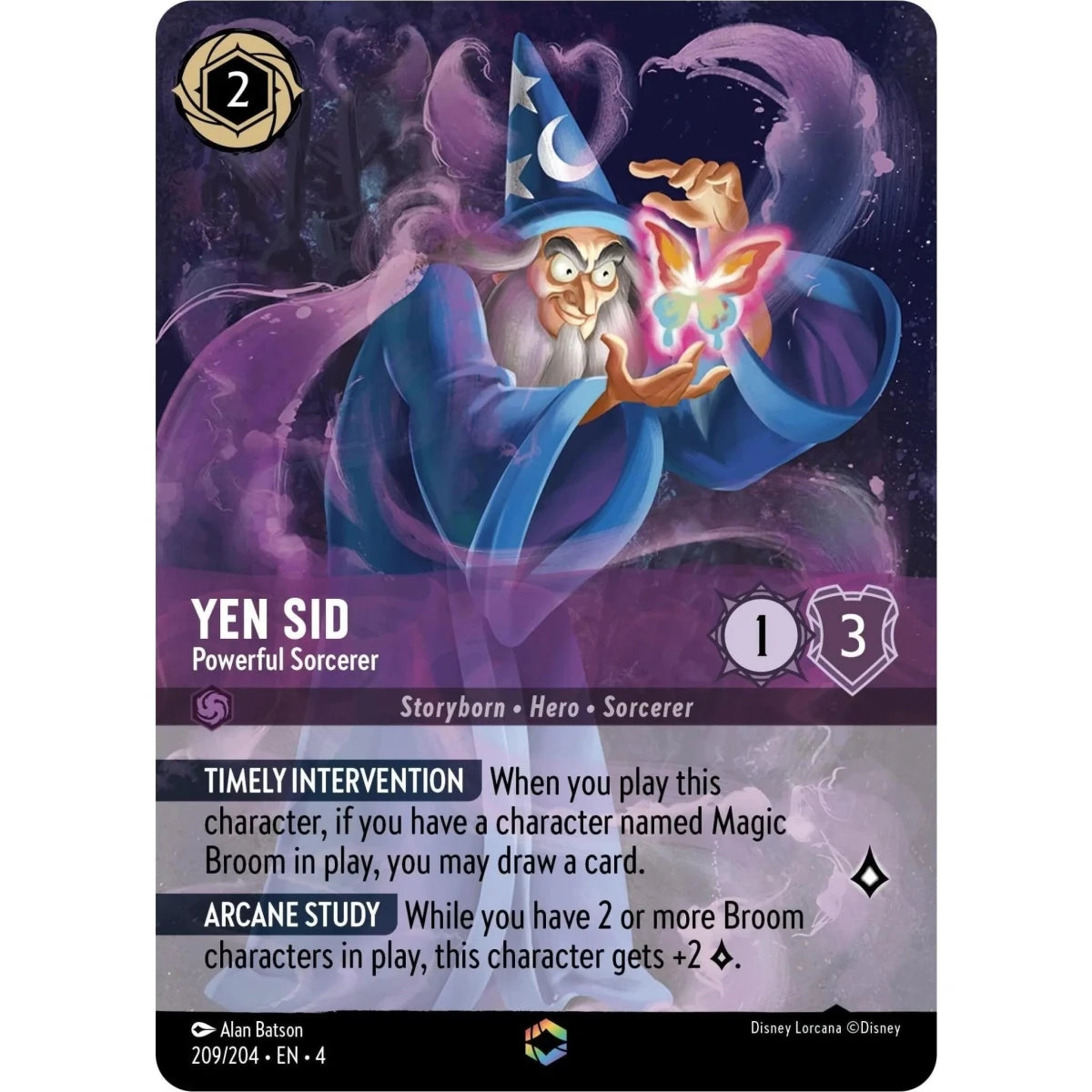 Yen Sid - Powerful Sorcerer (Enchanted) (209/204) (Ursula's Return) in Malta | LAB7
