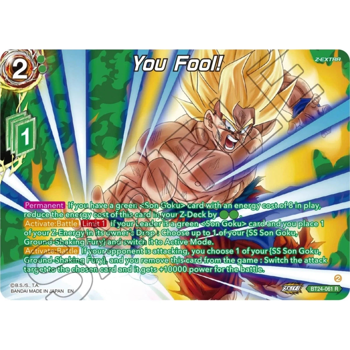You Fool! (Collector Booster Silver) (BT24-061) (Beyond Generations) in Malta | LAB7