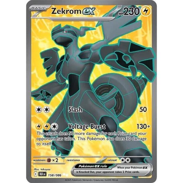 Pokemon Zekrom ex (158/086) (SV: Black Bolt) by LAB7 Malta, Europe