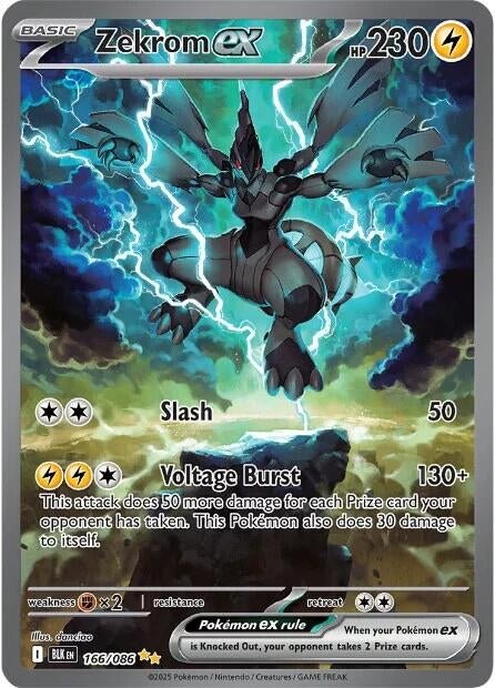 Zekrom ex (166/086) (SV: Black Bolt) by LAB7 Malta, Europe
